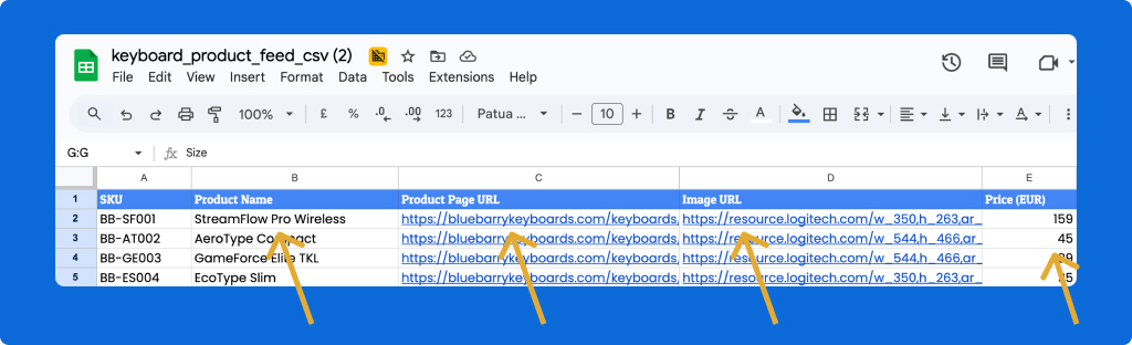 Required Product Fields