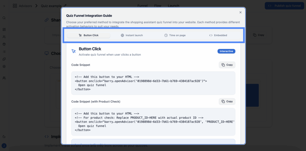 Quiz Funnel Implementation Options